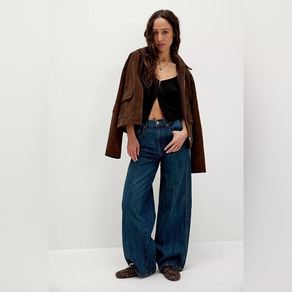 We The Free Blue Flare & Wide Leg Jeans